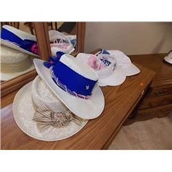 ASSORTED HATS  - 5 TTL - (some with pins)