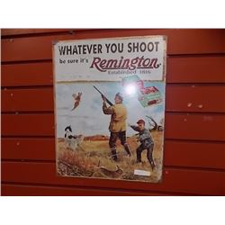 VINTAGE MEMORABILIA METAL SIGN - REMINGTON