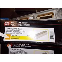 BOX OF GRIP RITE COALLATED STAPLES