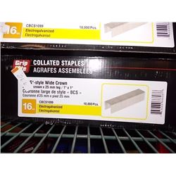 BOX OF GRIP RITE COALLATED STAPLES