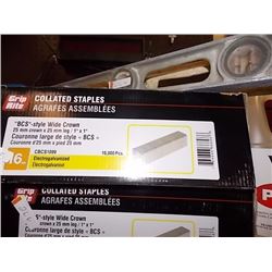 BOX OF GRIP RITE COALLATED STAPLES