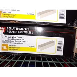 BOX OF GRIP RITE COALLATED STAPLES