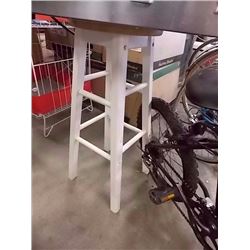 WOOD BAR HEIGHT STOOL - NEW