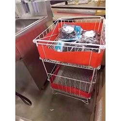WIRE STORE DISPLAY BIN - WHITE
