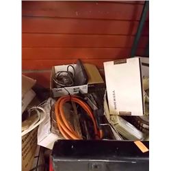 WARD TOOL CADDY & BOX OF HARDWARE