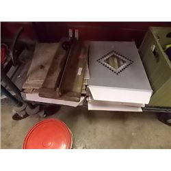 SHELF - FULL OF TILES - WITH CUTTER TOO