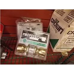 NEW PASSAGE DOOR KNOBS - 3 PKGS