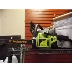 POULAN GAS CHAINSAW 16" BAR & CHAIN - WORKING