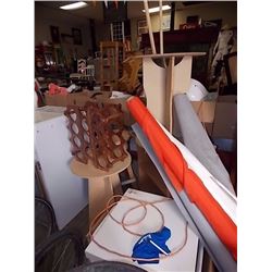 ROUND SIDE TABLEs (4)  & BAR STOOL