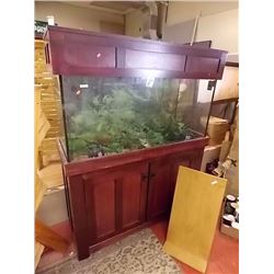***S.T.O.A.***FISH TANK AND STAND - ~90 GAL TANK WITH PUMP, PLANTS, FOOD & MORE - INCLUDED FLUVAL CA