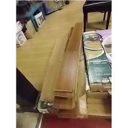 LAMINATE FLOORING WITH FOAM BACKING - 4 BOXES - ASSORTED - STR