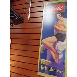 MEMORABILIA SIGN - COCA-COLA PRINT ON BOARD - 1997