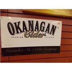 BREWERS COLLECTIBLE SIGN - METAL - OKANAGAN CIDER METAL