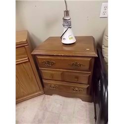 PINE NIGHT STANDS - 3 DRAWERS - 2 TTL