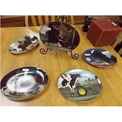 COLLECTOR PLATES - FRANKLIN MINT - FARM COLLECTION 5 TTL