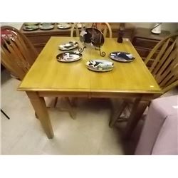 SQUARE OAK DINING TABLE - BUTTERFLY LEAF