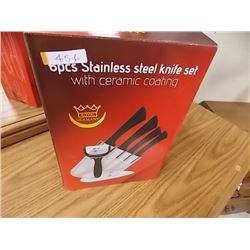 NEW STAINLESS STEEL KNIFE SET - 6 PC - GERMANY