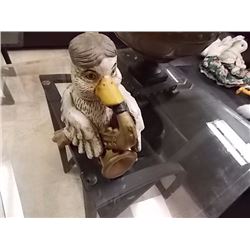 CERAMIC DUCK PLAYING SAX