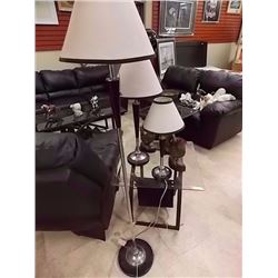 FLOOR LAMP & 2 TABLE LAMPS