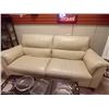 Image 1 : NEW CREAM LEATHER CHESTERFIELD  - STORE DISPLAY