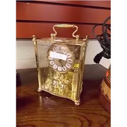 HEIRLOOM BRASS ANIVERSARY CLOCK