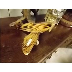 HAND CRAFTED WOOD AIRPLANE