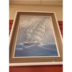 FRAMED PICTURE - SHIP