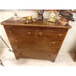 TURN OF CENTURY HIGHBOY DRESSER - 5 DRAWER