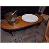 Image 1 : OVAL RETRO COFFEE TABLE