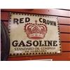 Image 1 : AUTOMOBILIA COLLECTABLE - METAL SIGN - RED CROWN GAS