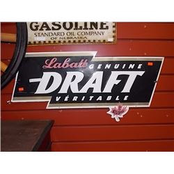 BREWERS MEMORABILIA - LABATT'S GENUINE DRAFT - METAL