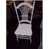 Image 1 : VINTAGE WOOD SIDE CHAIR - WHITE