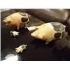 Image 1 : HAND CRAFTED - CARVED PIGS - 4 TTL