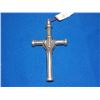 Image 2 : PENDANT - LARGE LEATHER & STEEL CROSS