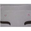 Image 1 : EARRINGS- RUBY IN 14kt WHITE GOLD SETTING - RETAIL ESTIMATE $250