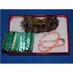 BEADEDGEMSTONE BRACELETS - 3 TTL