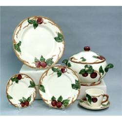 SEVENTY-THREE PIECE FRANCISCAN POTTERY PART DINNER SERVICE, American. Comprising: eight dinner...
