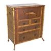 Image 1 : BAMBOO AND WICKER CHEST, American. Circa 1900. The rectangular top hinged to open to a well abo...