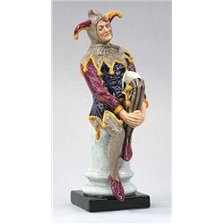 ROYAL DOULTON PORCELAIN FIGURE "THE JESTER", English. Model No. HN 2016. Height 9 1/2". $150/20...