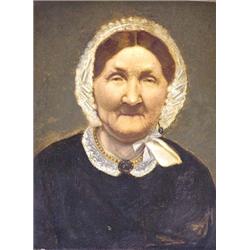 FORSTER (American. 19th Century), "Mrs. Grosvenor". Signed, dated 1873 and titled on the revers...