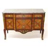 Image 1 : LOUIS XV STYLE GILT BRONZE MOUNTED INLAID FRUITWOOD COMMODE, French. Late 19th Century. The sha...
