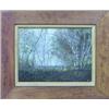 Image 1 : AMERICAN SCHOOL (20th Century), "Birch Trees". Unsigned., Oil on Cardboard. Measuring 12" by...
