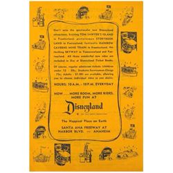 Disneyland Ticket Book Gate Flyer.