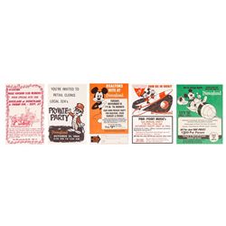 Collection of (5) Disneyland Event Flyers.