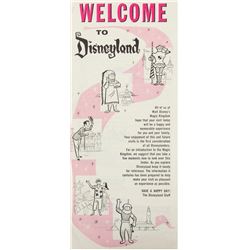 "Welcome to Disneyland" Gate Flyer.