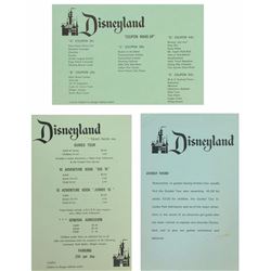 Set of (3) Ticket Booth Information Flyers.