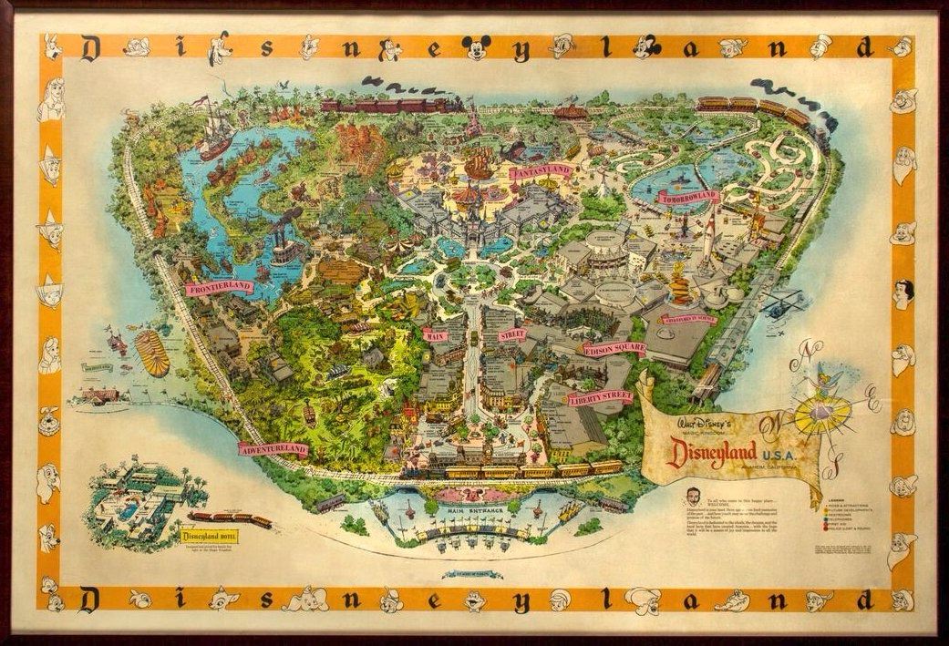 【ビンテージ】1958 ディズニーランド Disneyland USA 地図 s-l400.png