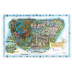 1962 Disneyland Map Signed by Bob Gurr.