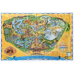1972 Disneyland Map.