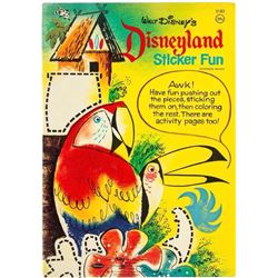 "Disneyland Sticker Fun" Book.